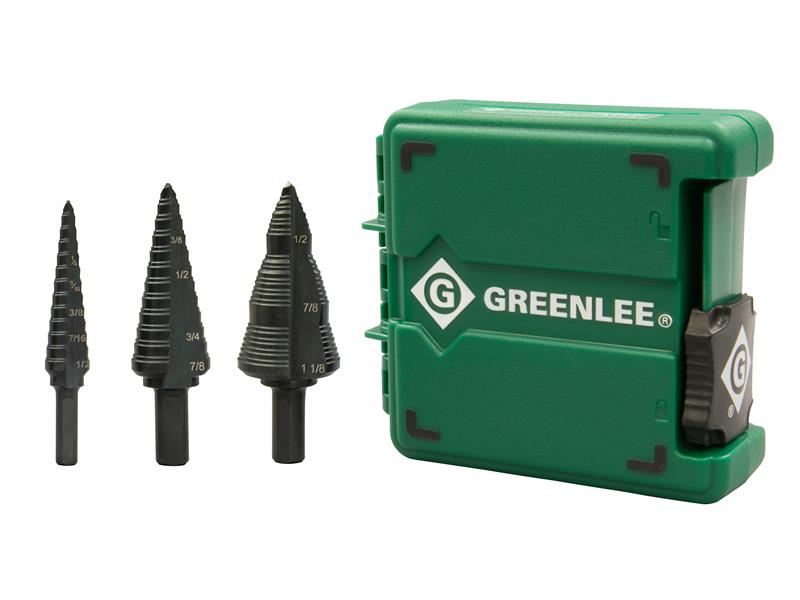 Greenlee - Step Bit Set (#1, #4, #9) Metal Cutters