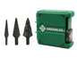 Greenlee - Step Bit Set (#1, #4, #9) Metal Cutters