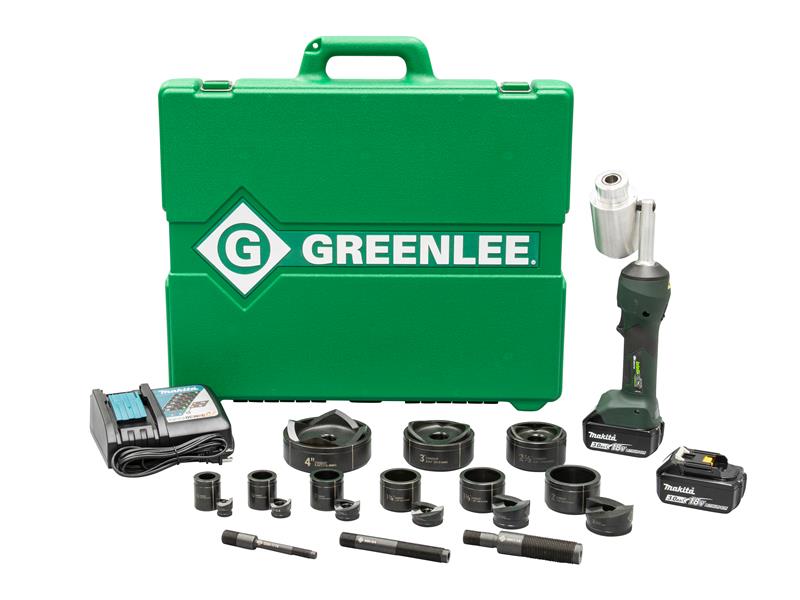 Greenlee Intelli-PUNCH™ Battery-Hydraulic Knockout Kit w/ Slug-Buster® 1/2" – 3" and 4"