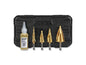 Klein - Step Bit Kit, Spiral Double-Fluted, VACO, 4-Piece