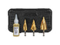 Klein Step Bit Kit, Spiral Double-Fluted, VACO, 3-Piece