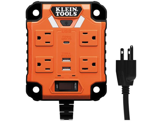 Klein PowerBox 1, Magnetic Mounted Power Strip with Integrated LED Lights