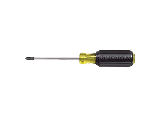Klein - #2 Phillips Screwdriver, 4-Inch Round Shank
