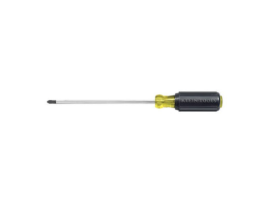 Klein - #3 Phillips Screwdriver, 6-Inch Round Shank
