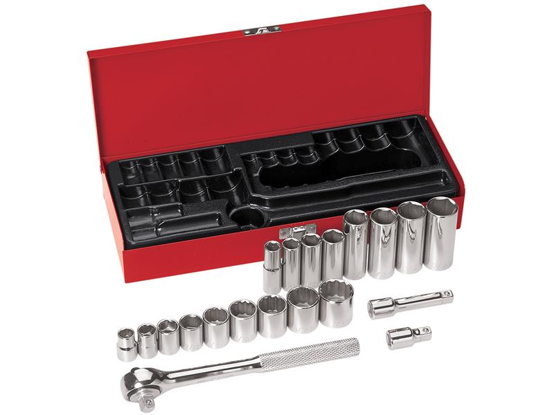 Klein - 3/8-Inch Drive Socket Wrench Set, 20-Piece