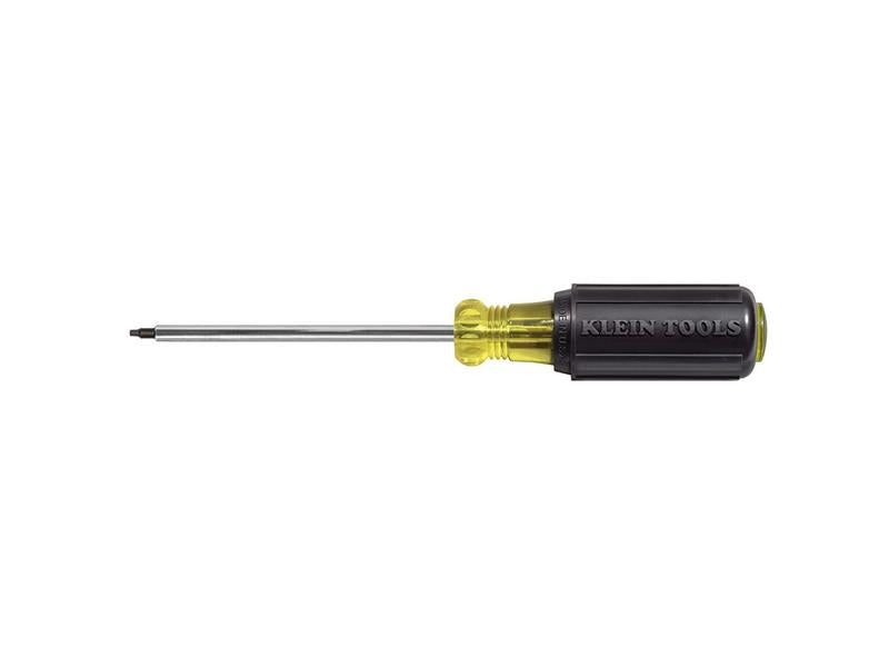 Klein - #3 Square Recess Screwdriver, 4-Inch Round Shank