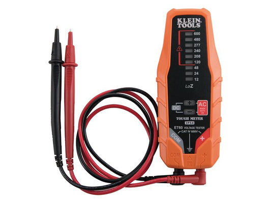 Klein Electronic AC/DC Voltage Tester, 12 to 600V