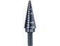 Klein - 12-Step Drill Bit, 3/8-Inch Hex, Double Straight Flute, 3/16-Inch to 7/8-Inch