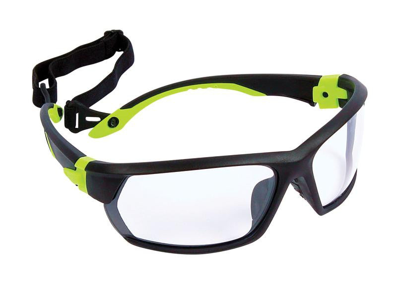 Dynamic - Racer Safety Glasses w/ Removable Strap | 10/Pack