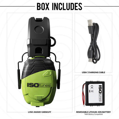 ISOtunes - Link Aware Bluetooth Earmuff Ambient Listening Technology | 25 DB