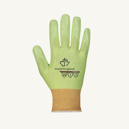 Superior Glove - Tenactiv 18GA Hi-Viz Foam NT Gloves | Cut Resistance A9 | 12 Pack