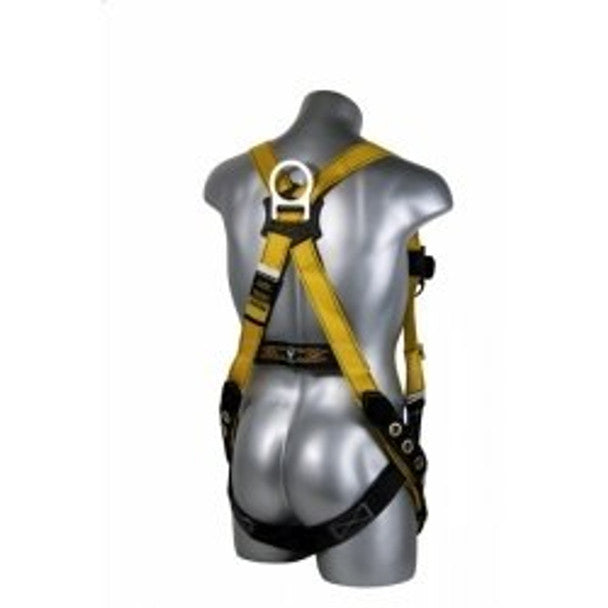 Guardian Fall Protection - Velocity w/ 3 D-Rings Chest & Leg Pass-Thru Buckles | Webbing 'Wear' Indicator
