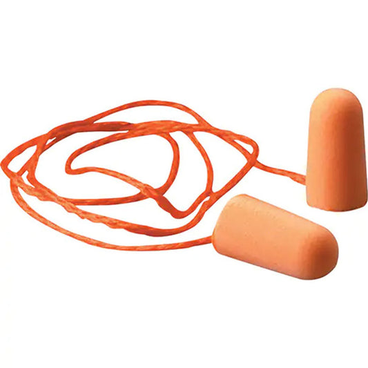 3M - E-A-R Foam Earplugs, 100 Pair - Polybag, Corded (1110)