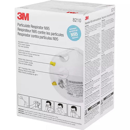 3M - 8210 Particulate Respirators, N95, NIOSH Certified | Box of 20