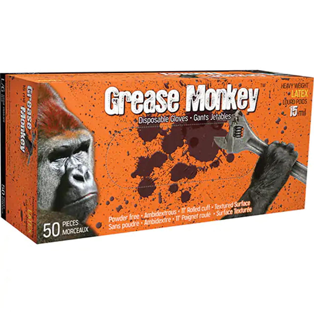 Watson - Grease Monkey Gloves Latex 15-mil (Box of 50)